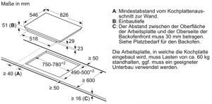 Neff T68TS6RN0, Autarkes Induktionskochfeld, Flex Induction, Designrahmen, 80 cm, MIT 7 JAHREN GARANTIE