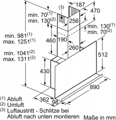 Neff D95FRW1S2, kreative Flachesse 90 cm, Schwarz, EEK: B, MIT 7 JAHREN GARANTIE