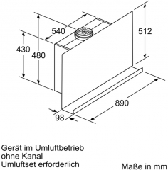 Neff D95FRW1S2, kreative Flachesse 90 cm, Schwarz, EEK: B, MIT 7 JAHREN GARANTIE