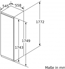 Neff KI8815OD0 N90, FreshSafe 3 Einbau-Khlschrank, 177,5 cm, EEK: D, MIT 7 JAHREN GARANTIE