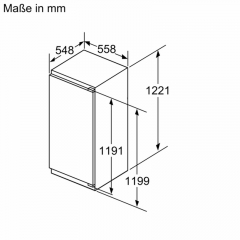 Neff KI1416DD1 N70, FreshSafe 1 Einbau-Khlschrank, 122,5 cm, EEK: D, 7 JAHRE GARANTIE