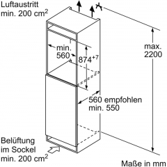 Neff KI1216DD1 N70, FreshSafe 1 Einbau-Khlschrank, 88 cm, Flex Cooling, EEK: D, 7 JAHRE GARANTIE