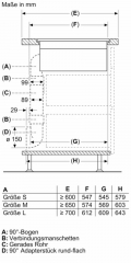 Neff T48PD7GA7, SET Induktions-Kochfeld,T48PD7BX2 inkl. Z861SB2 Flachkanalbogen, MIT 7 JAHREN GARANTIE