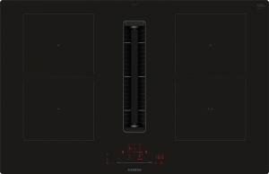 Siemens ED811HGA7, Set iQ500 Induktionskochfeld mit integriertem Dunstabzug und Flachkanal 90 , Rahmenlos aufliegend, 80 cm, mit 5 Jahren Garantie!