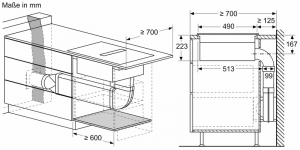 Siemens ED811HGA7, Set iQ500 Induktionskochfeld mit integriertem Dunstabzug und Flachkanal 90 , Rahmenlos aufliegend, 80 cm, mit 5 Jahren Garantie!