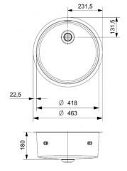 Reginox New York Round, Edelstahlsple, R36082