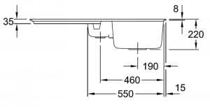 Villeroy & Boch Siluet 60 R flat, Farbe i4 Graphit, Classicline