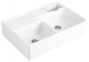 Villeroy & Boch Splstein Doppelbecken, Farbe KG Snow white, Premiumline