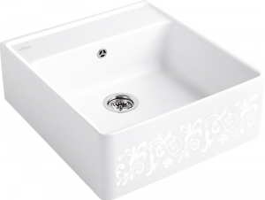 Villeroy & Boch Splstein Einzelbecken, Farbe KT White Pearl, Trendline