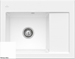 Villeroy & Boch Subway 45 Compact, Farbe RW Stone White, Classicline, Becken links oder rechts