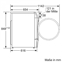 BOSCH WNC254AS0, Waschtrockner, freistehend, 10.5/6 kg, Serie 8, grau, 1400 U/min., EKK: D, mit 5 Jahren Garantie!