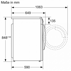 BOSCH WNA13470, Waschtrockner, freistehend, 5/8kg, mit 5 Jahren Garantie!