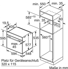 Bosch HBG7221B1, Einbaubackofen, Serie 8, Schwarz, EEK: A+, mit 5 Jahren Garantie!