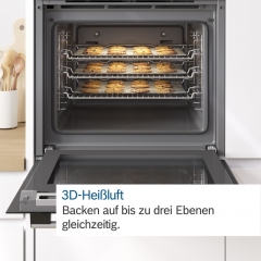 Bosch HBF133BR0, Einbaubackofen, Serie 2, Edelstahl, EEK: A, mit 5 Jahren Garantie!