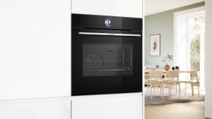 Bosch HSG7364B1, Einbau-Dampfbackofen, Serie 8, schwarz, EEK: A+, mit 5 Jahren Garantie!