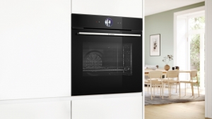 Bosch HRG7764B1, Einbau-Backofen mit Dampfuntersttzung, Serie 8, schwarz, EEK: A+, mit 5 Jahren Garantie!