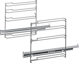 Bosch HEZ638170, Teleskopvollauszug, 1-fach, Edelstahl