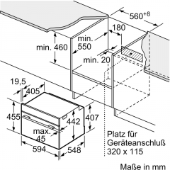 Bosch CMG7761B1, Einbau-Kompaktbackofen mit Mikrowellenfunktion, Serie 8, schwarz, mit 5 Jahren Garantie!