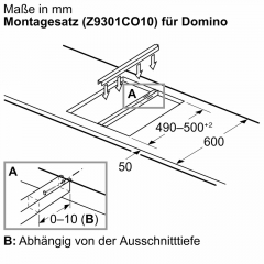 Neff Z9301CO10, Verbindungsleiste, 527 mm