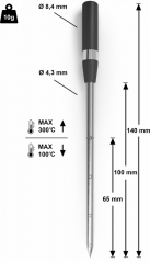 Siemens HZ32WA00,  Kabelloses Speisenthermometer, 150 x 19 x 52 mm, splmaschinengeeignet