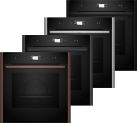 Neff B69FS3CY0, Einbaubackofen mit FullSteam, Brushed-Bronze Z9060BY0, EEK: A+, MIT 7 JAHREN GARANTIE