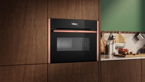 Neff C29MR21Y0, Kompaktbackofen mit Mikrowelle, Brushed-Bronze Z9045BY0, MIT 7 JAHREN GARANTIE