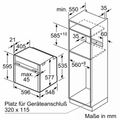 Neff B64VT73N0, Einbaubackofen mit Vario Steam und Pyrolyse, EEK: A+, mit 5 Jahren Garantie!