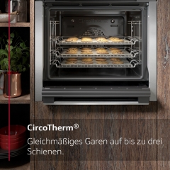 Neff B3ACE2AG0, Einbaubackofen mit Circo Therm und Hide, EEK: A, mit 5 Jahren Garantie!