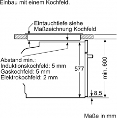 Neff B3ACE2AG0, Einbaubackofen mit Circo Therm und Hide, EEK: A, mit 5 Jahren Garantie!