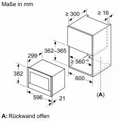 Neff NR4WR21N1, Einbau-Mikrowellengert, Rechtsanschlag, Edelstahl, mit 5 Jahren Garantie!