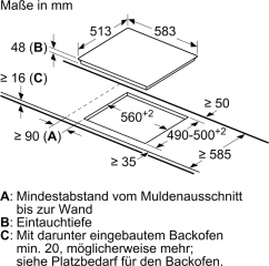 Neff T16SDF9L0, Glaskeramikkochfeld, 60 cm, Schwarz, aufliegender Edelstahlrahmen, mit 5 Jahren Garantie!