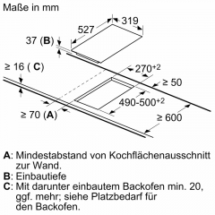 Neff T13TDF9L8, Domino-Glaskeramikkochfeld, 30 cm, Schwarz, aufliegender Rahmen, mit 5 Jahren Garantie!