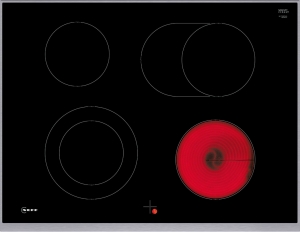 Neff M17SRF0L0, Glaskeramikkochfeld herdgesteuert, 70 cm, Schwarz, Rahmen aufliegend, mit 5 Jahren Garantie!
