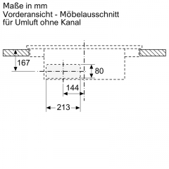 Neff V58NBS1L0, Induktionskochfeld mit Dunstabzug, 80 cm, schwarz, rahmenlos, mit 5 Jahren Garantie!