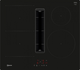 Neff V56NBS1L0, Induktionskochfeld mit Dunstabzug, 60 cm, schwarz, rahmenlos, mit 5 Jahren Garantie!