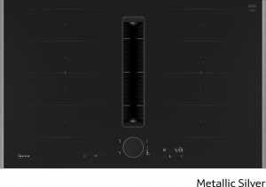 Neff V68YYX4C0, Induktionskochfeld mit Dunstabzug, 80 cm, Metallic Silver Z9802PFMY0, MIT 7 JAHREN GARANTIE