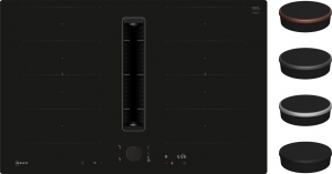 Neff V68PYX4C0, Induktionskochfeld mit Dunstabzug, flchenbndig, 80 cm, schwarz, MIT 7 JAHREN GARANTIE