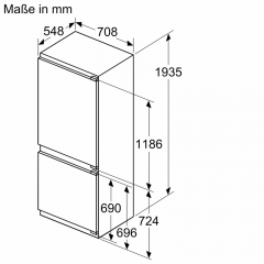 Neff KB7966FE0, Einbau Khl-Gefrierkombination, 193,5 cm, EEK: E, MIT 7 JAHREN GARANTIE