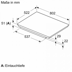 Neff T68FUV4L0, Induktionskochfeld aufliegend rahmenlos, 80 cm, Schwarz, MIT 7 JAHREN GARANTIE