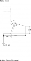 Neff D85IFN1S0, Wandesse, Klarglas schwarz, 80 cm, EEK: A+, mit 5 Jahren Garantie!