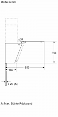 Neff D83IDK1S0, Wandesse, Klarglas schwarz, 80 cm, EEK: A, mit 5 Jahren Garantie!