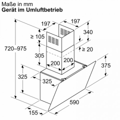 Neff D63IDK1S0, Wandesse, Klarglas schwarz, 60 cm, EEK: A, mit 5 Jahren Garantie!