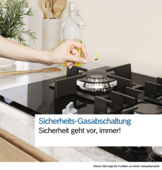 Bosch PRS9A6H40, autarkes Gaskochfeld, Hartglas, Serie 8, schwarz, 90 cm, mit 5 Jahren Garantie!