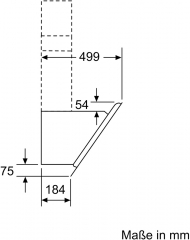 Bosch DWK87CM60, Wandesse, Serie 4, Klarglas schwarz, 80 cm, EEK: B, mit 5 Jahren Garantie!