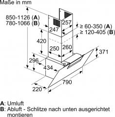 Bosch DWK87EM60, Wandesse, Serie 2, schwarz, 80 cm, EEK: B, mit 5 Jahren Garantie!