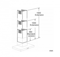 Bosch DHZ1235, Kaminverlngerung, 1500 mm