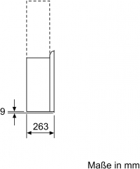 Bosch DWF67KM60, Wandesse, Serie 6, Klarglas schwarz bedruckt, 60 cm, EEK: A, mit 5 Jahren Garantie!