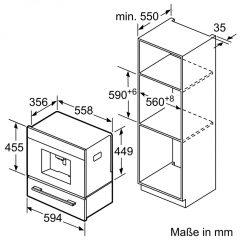 Bosch CTL636ES1, Einbau-Kaffeevollautomat, Serie 8, Edelstahl, mit 5 Jahren Garantie!