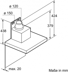 Bosch DWB97CM50, Wandesse, Serie 6, Edelstahl, 90 cm, EEK: A+, mit 5 Jahren Garantie!