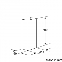 Bosch DHZ1224, Kaminverlngerung, 500 mm